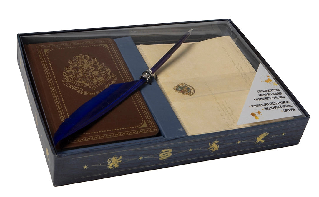 Hogwarts School of Witchcraft and Wizardry Desktop Stationery Set (with Pen)