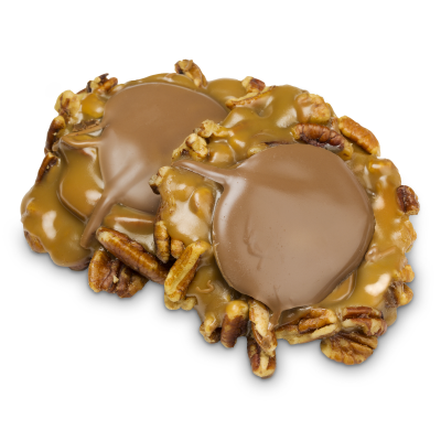 Milk Chocolate Jumbo Pecan Patties Naked