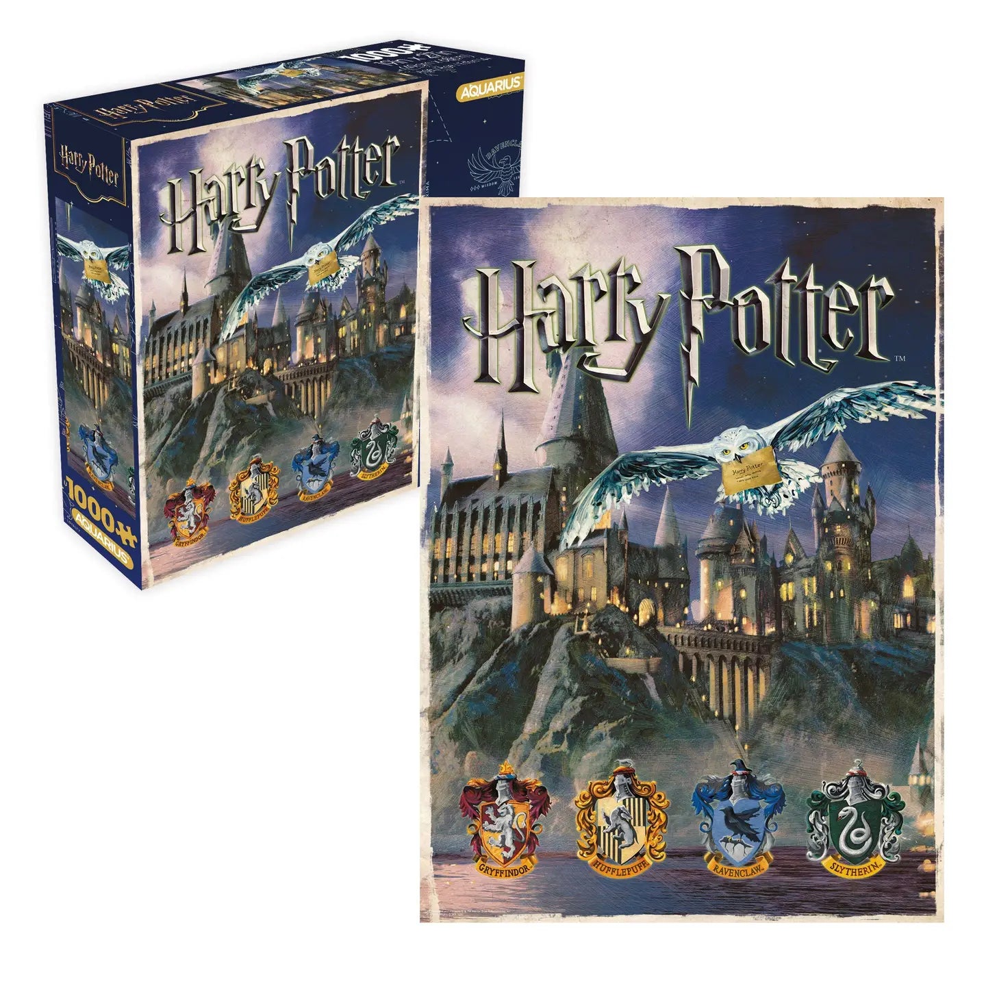 Harry Potter Hogwarts 1000 Piece Jigsaw Puzzle (8x8 Box)