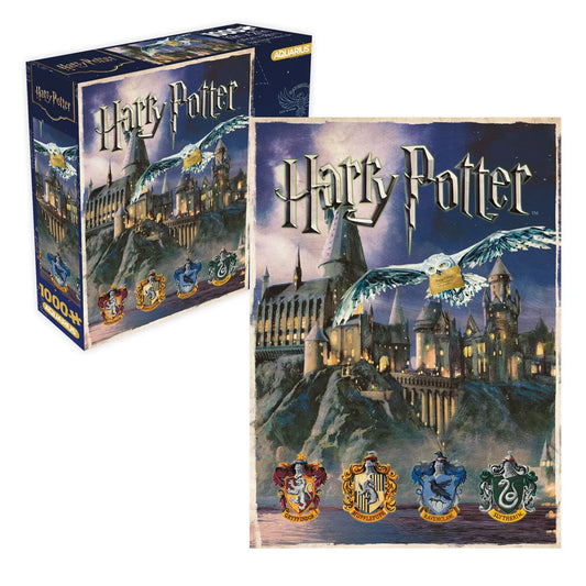 Harry Potter Hogwarts 1000 Piece Jigsaw Puzzle (8x8 Box)
