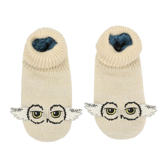 Harry Potter Hedwig Big Face Wings Women's Slipper Socks