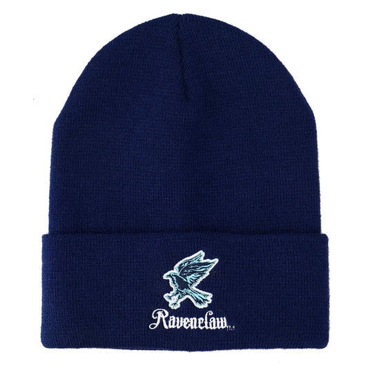 Harry Potter Ravenclaw Eagle Navy Embroidered Logo Cuffed Knitted Beanie
